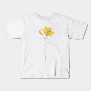 Mustard Lily Kids T-Shirt